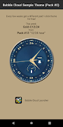 Watch Face Theme Bubble Cloud اسکرین شاٹ 3