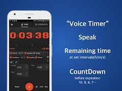 Speaking Timer Voice Stopwatch تصوير الشاشة 1