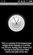 24h Analog Clock Widget screenshot 1