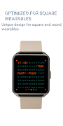 Word Clock Watch Face ảnh chụp màn hình 4