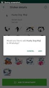 Hushky Dog Sticker for WhatsApp 截圖 2