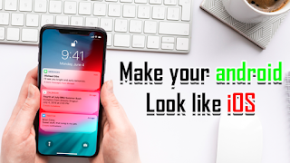 iOS 14 lockscreen and notification for android постер