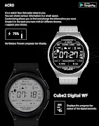 برنامه‌نما ACRO Cube2 Digital Watchface عکس از صفحه