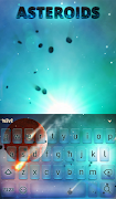 Asteroids Keyboard + Wallpaper ภาพหน้าจอ 1
