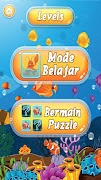 برنامه‌نما Game Edukasi Anak - Hewan Laut dan Puzzle عکس از صفحه