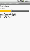 Middle-earth Name Generator ภาพหน้าจอ 2