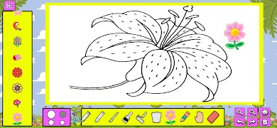 Flowers Coloring syot layar 7