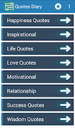 1 Schermata Quotes Diary