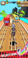 Subway Lady & Princess Bug Run screenshot 1