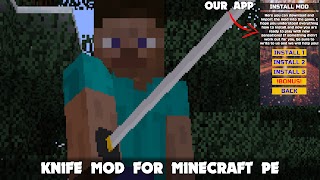 برنامه‌نما Knife Mod in Minecraft PE عکس از صفحه