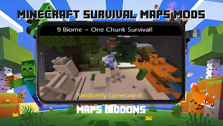 Survival maps mods Minecraft تصوير الشاشة 6