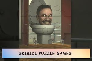 Skibidi Toilet Puzzle Games Plakat