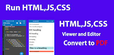 HTML Editor: HTML Editor and Viewer, Run HTML,JS 截图 3