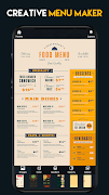 Menu Maker - Vintage Design capture d'écran 1