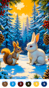 Winter Snow Color by Numbers capture d'écran 6
