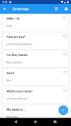 Learn Spanish Phrasebook スクリーンショット 1