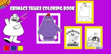 Grimace Shake Coloring Book imagem de tela 3