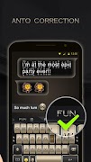 Black Gold Keyboard Theme screenshot 4