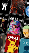 Analog Digital Clock Wallpaper screenshot 2