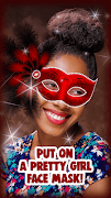برنامه‌نما Cute Face Mask Photo Editor عکس از صفحه