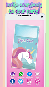 Unicorn Invitation Maker screenshot 2