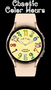 Watch Face CHAOTIC COLOR HOURS screenshot 4