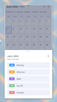 Mini Shift Planner screenshot 4