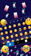 Tema Keyboard Flower Pattern imagem de tela 3