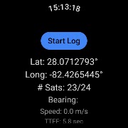 برنامه‌نما GnssLogger App عکس از صفحه