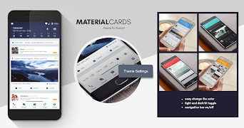 Material Cards Theme for KLWP imagem de tela 1