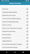 User Guide for Mi Band 3 poster