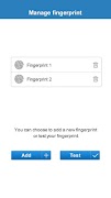 Fingerprint Card Manager captura de pantalla 2