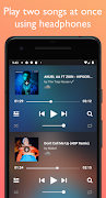 برنامه‌نما SplitCloud Double Music Player عکس از صفحه