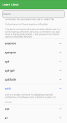 برنامه‌نما Learn Linux Commands عکس از صفحه