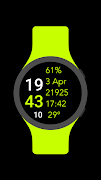 Five Big Text Watch Face ภาพหน้าจอ 4