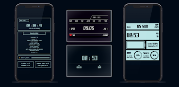 Digital clock & Mobile info 截圖 7