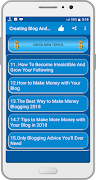 Start Blogging And Earn Money  스크린샷 1