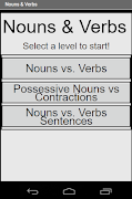 Nouns & Verbs Helper poster