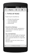 Nigeria Highway Code screenshot 3