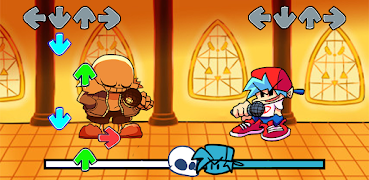 FNF Indie Cross Sans Skin Mod 스크린샷 1