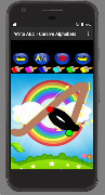 برنامه‌نما Write ABC - Cursive Alphabets عکس از صفحه