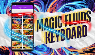 Magic Fluids - Keyboard Theme পোস্টার