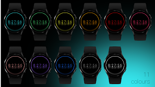 Dark Reflection Watch Face ภาพหน้าจอ 2