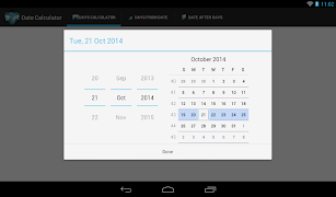 برنامه‌نما Date Calculator عکس از صفحه