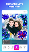 Romantic Love Photo Frame تصوير الشاشة 3