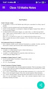 Class 10 Maths Notes imagem de tela 4