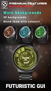 Futuristic GUI Watch Face screenshot 6