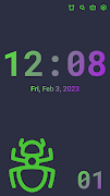 Retro Clock: Digital Clock captura de pantalla 1