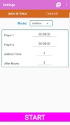 برنامهنما Chess Timer عکس از صفحه