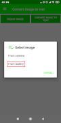 برنامه‌نما Convert Image To Text عکس از صفحه